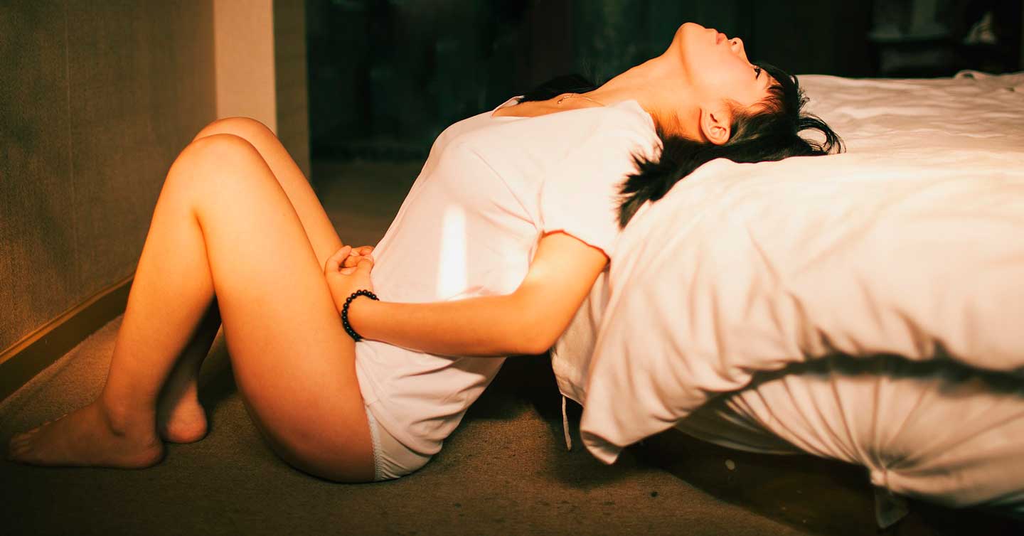 Erotic thai girl lied on the floor