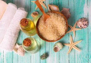 Aceites de masaje y sales marinas