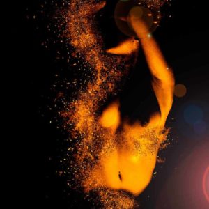 Mujer masaje sensual