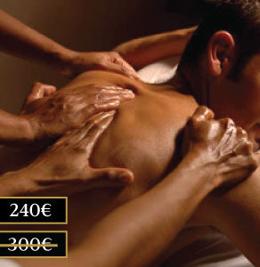 Descuento en nuestra gamma de masajes a cuatro manos Luxor Madrid